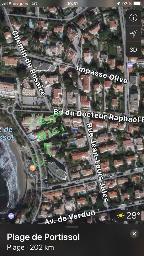 Maison en front de mer sur la plage de portissol Sanary-sur-Mer Eksteriør bilde